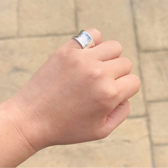 Tiffany & Co SS 1837 Wide Band Ring Size 5 EUC - Picture 5 of 11